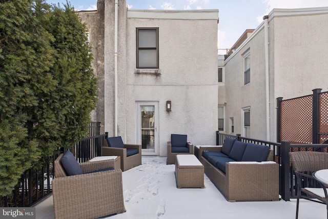 view of patio with outdoor lounge area