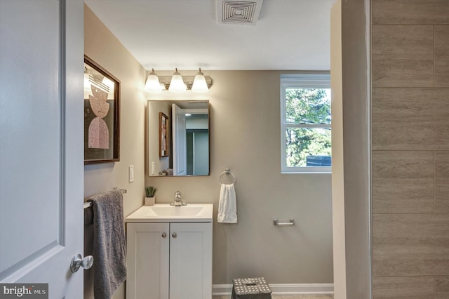 bathroom with vanity