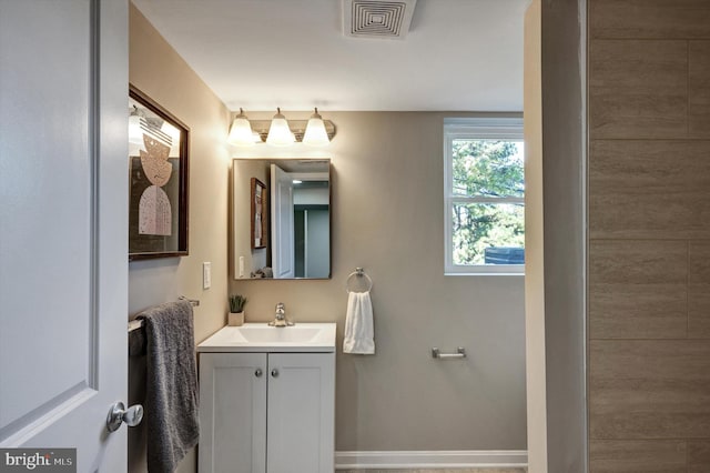 bathroom featuring vanity