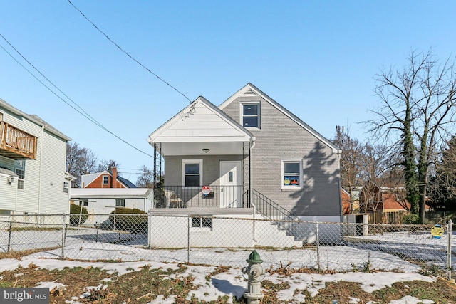 view of front of house with a porch