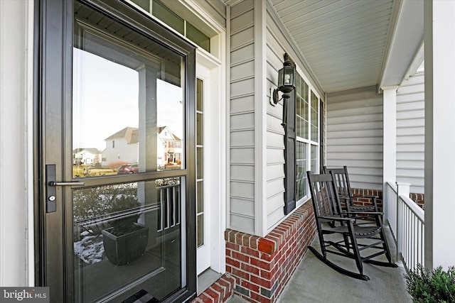 view of balcony