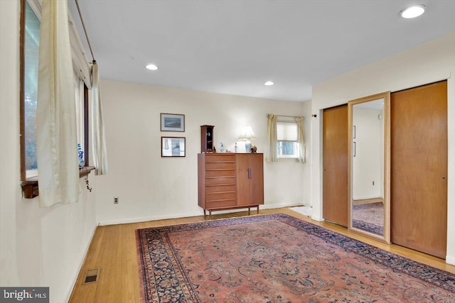 foyer featuring hardwood / wood-style floors