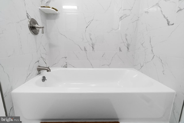 bathroom featuring a bathing tub