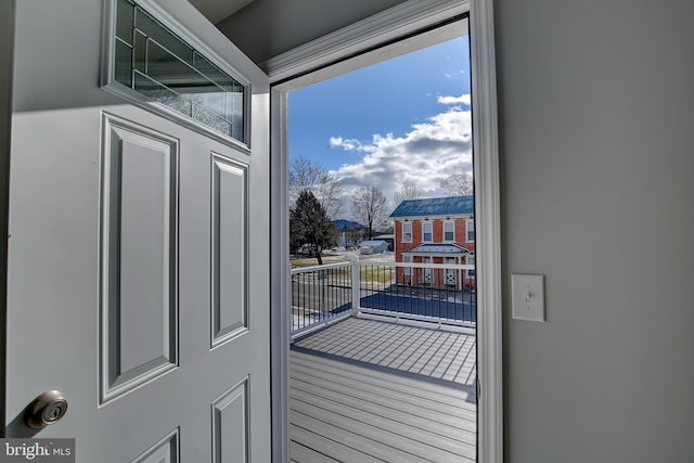 entryway featuring a wealth of natural light