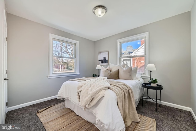 bedroom with carpet floors