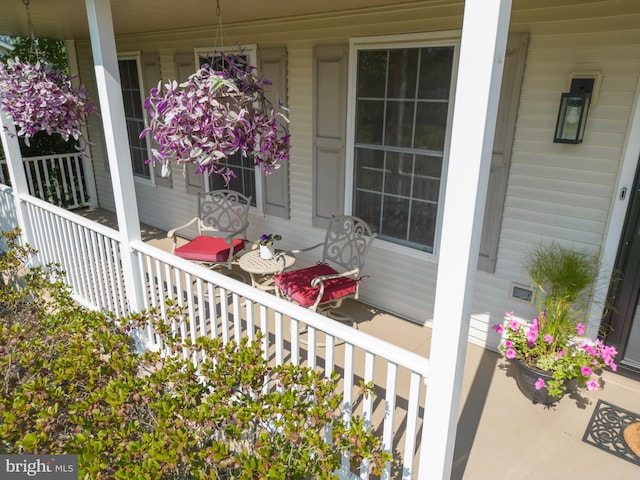 view of patio with covered porch