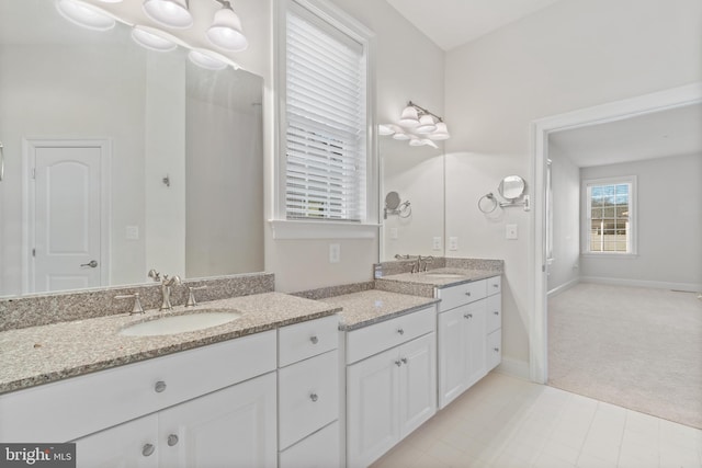 bathroom with vanity