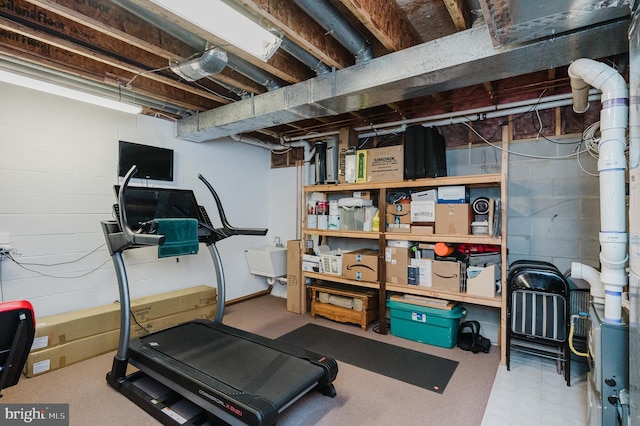 view of exercise room