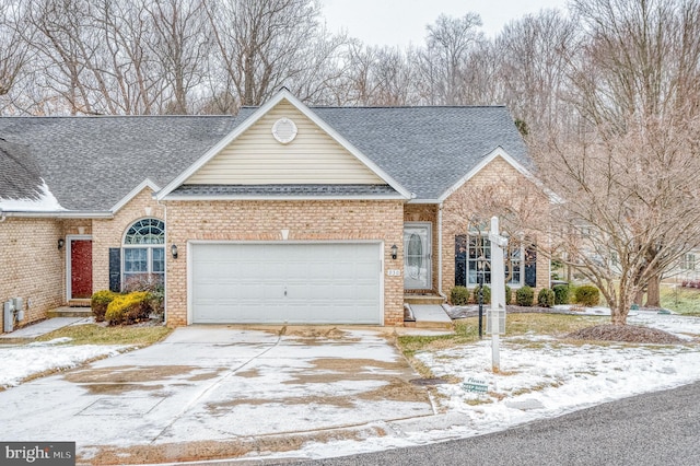 view of front of house featuring a garage