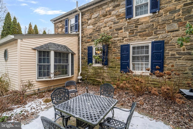 exterior space with a patio area