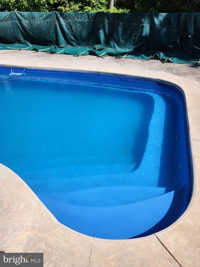 view of pool featuring a fenced in pool