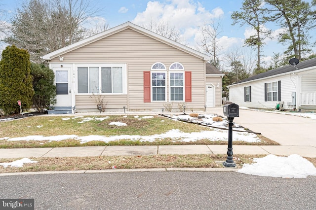 view of bungalow