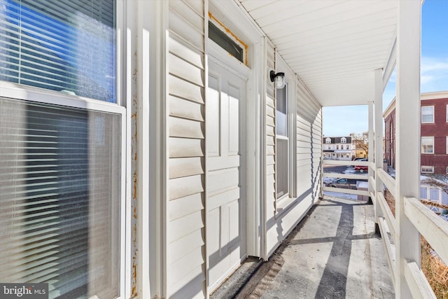 balcony with covered porch