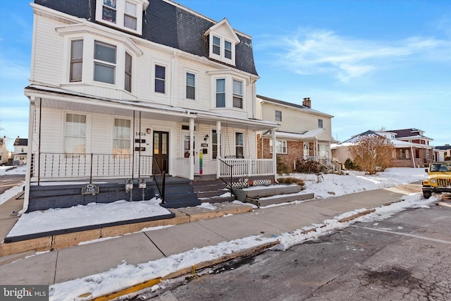 view of front of house with a porch