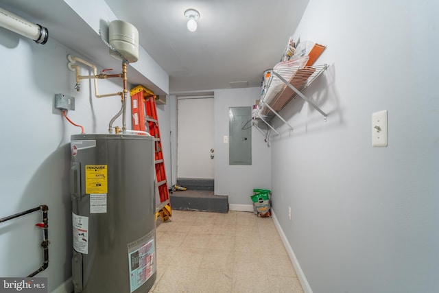 159 N Ellwood Ave, Baltimore, MD 21224 - utility room featuring water heater and electric panel