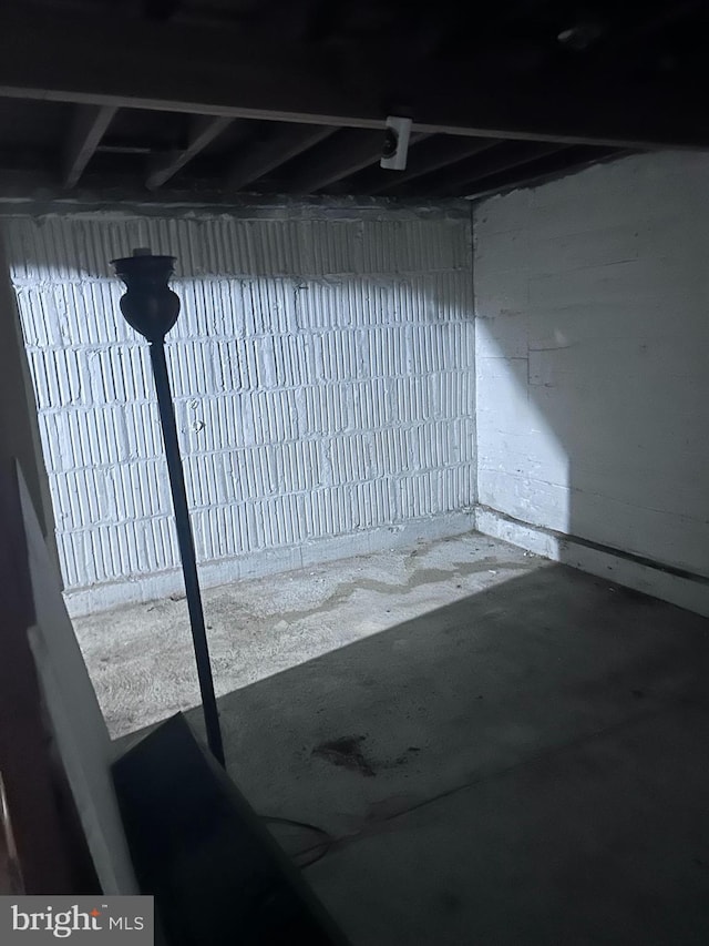 view of basement