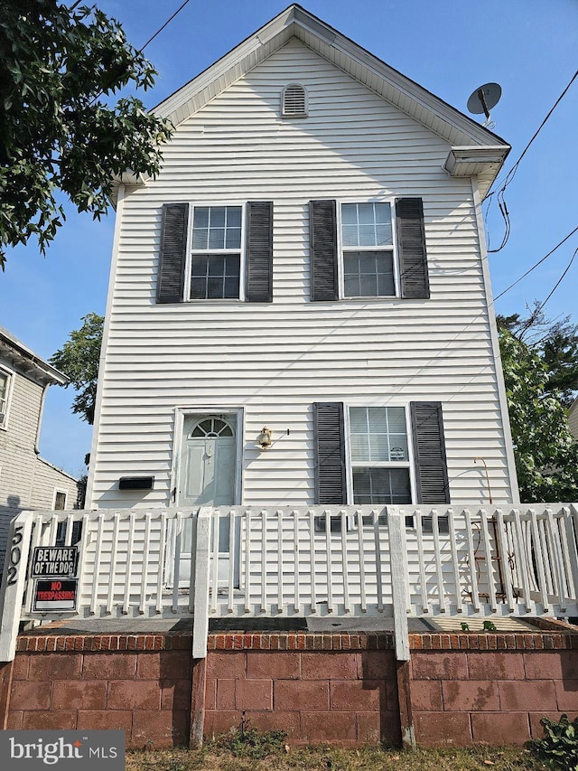 view of front of home