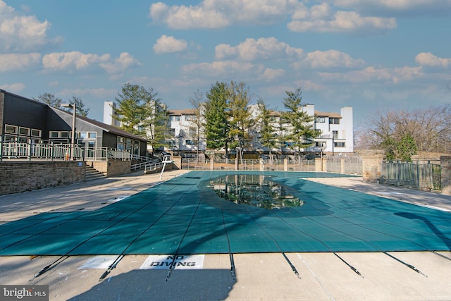 view of pool with a patio