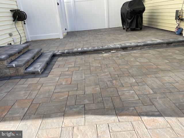 view of patio with grilling area