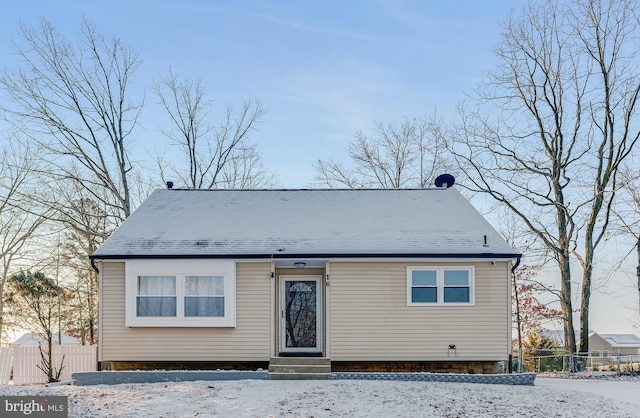 view of front of house