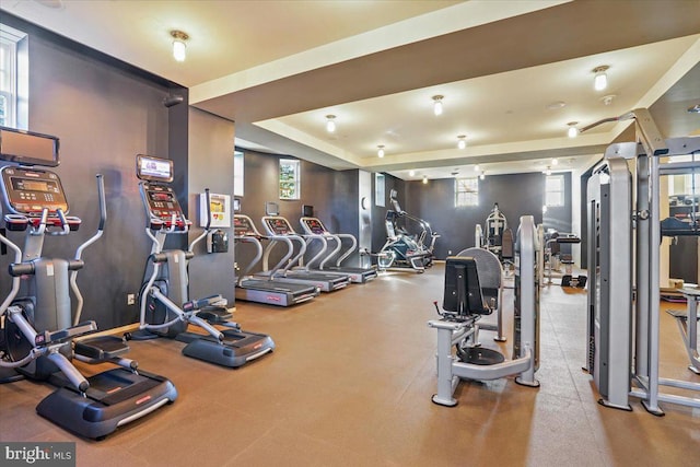 view of workout area