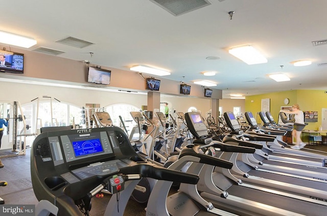 view of exercise room