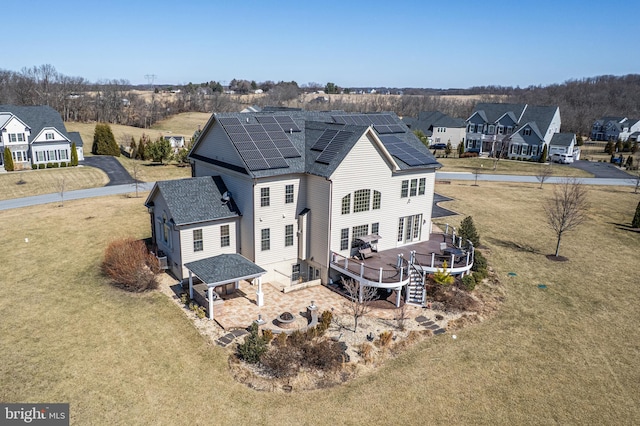 drone / aerial view featuring a residential view