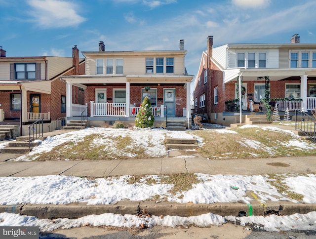 view of front of house with a porch