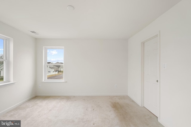 view of carpeted empty room