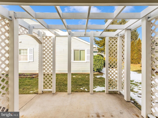 unfurnished sunroom with plenty of natural light