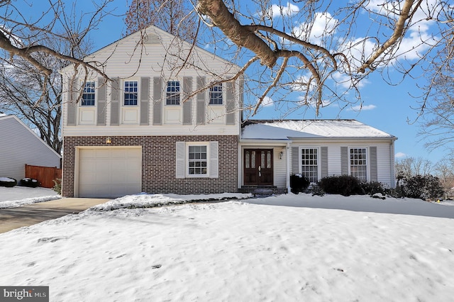 view of front of home featuring a garage