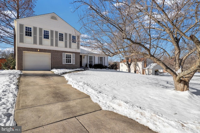 front facade featuring a garage