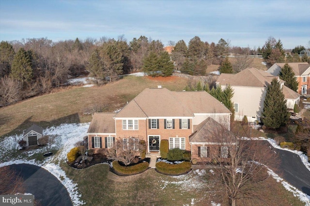 birds eye view of property