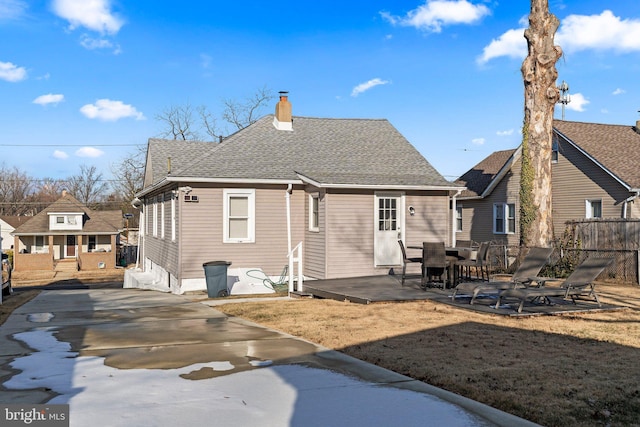 back of property featuring a patio area