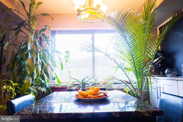 view of dining area