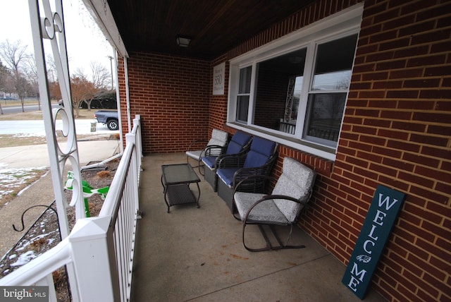 view of balcony