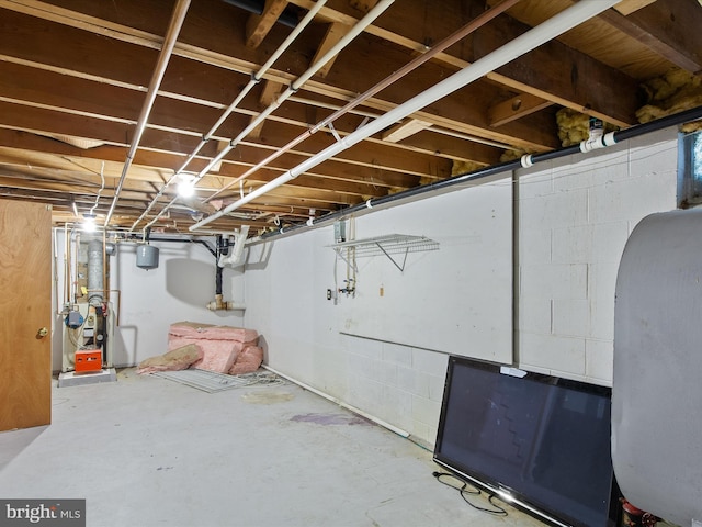 view of basement