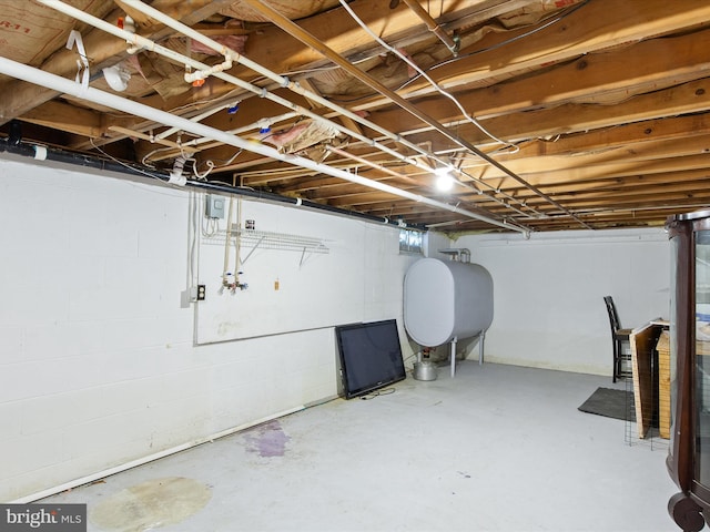 view of basement