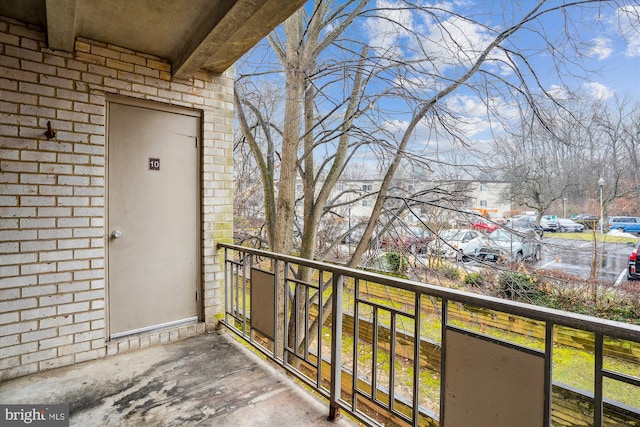 view of balcony