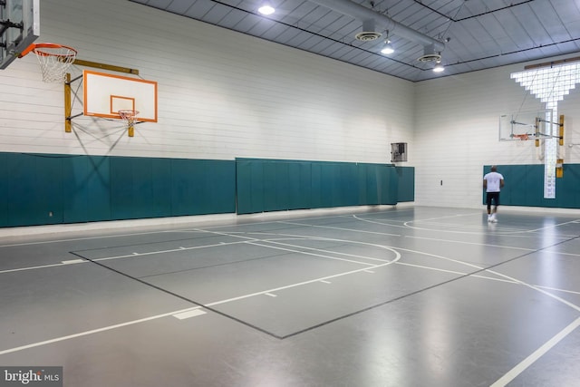 view of basketball court