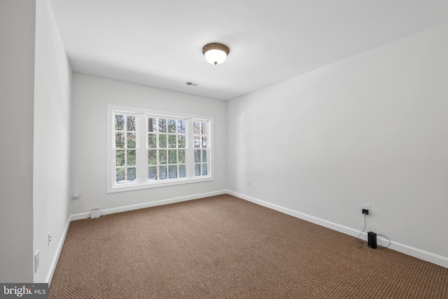 view of carpeted empty room