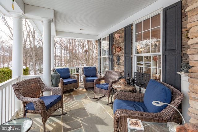 view of sunroom / solarium