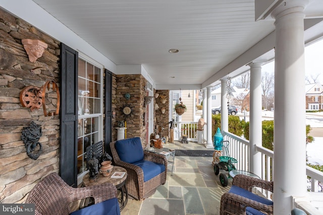 view of sunroom / solarium