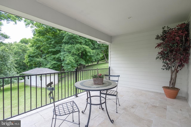 view of balcony