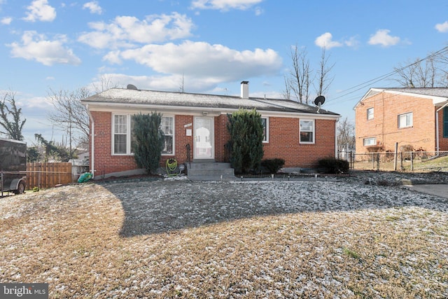 view of ranch-style house