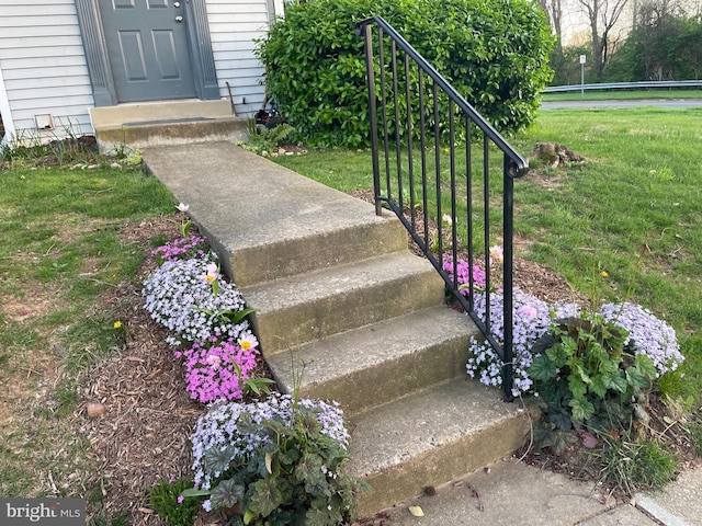 view of stairway