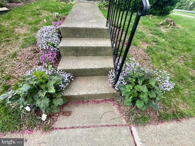 view of stairway