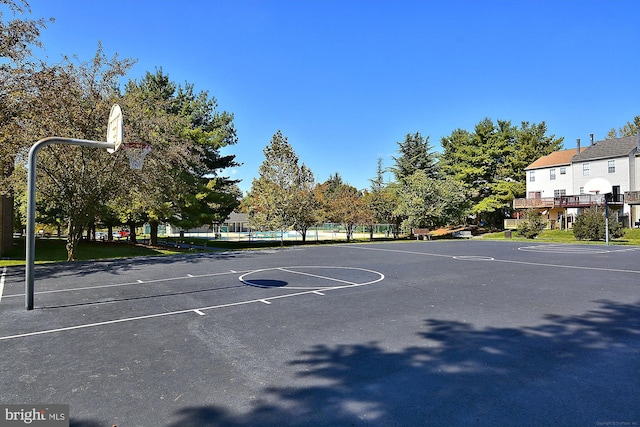 view of basketball court