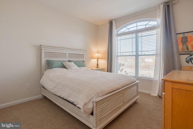 bedroom with carpet