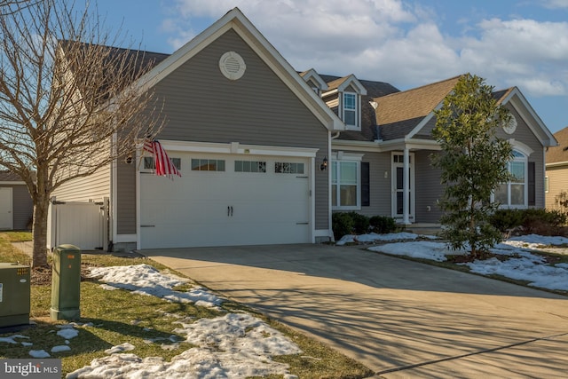 view of front of house featuring a garage